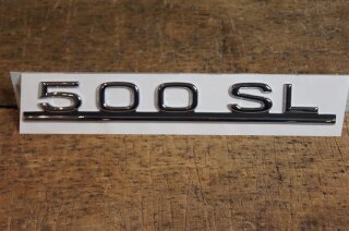 Heckdeckel Typenschild 500 SL spät (selbstklebend)
