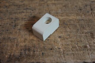 rubber buffer for bonnet support, ivory