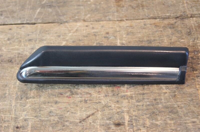 Genuine Mercedes-Benz R107 / C107 Interior Door Handle Chrome Insert - Front Left