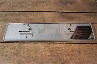license plate holder, stainless steel
