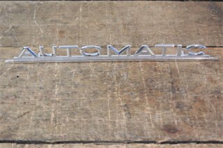 type designation trunk lid "automatic"