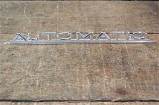 type designation trunk lid " automatic "