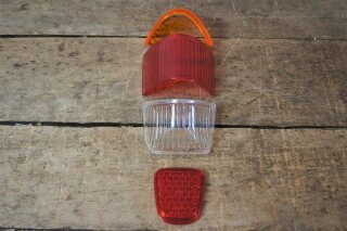 tail light lenses W180/128 cp./cab red/amber
