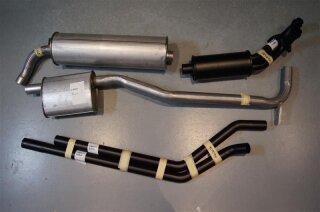exhaust W105 219 / W180 220S , complete