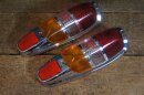 tail light cover set W120/121 1959-62 red/amber