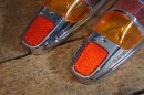 tail light cover set W120/121 1959-62 red/amber