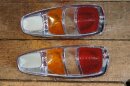 tail light cover set W120/121 1959-62 red/amber