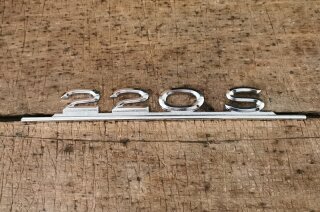 type designation trunk lid Ponton " 220S "