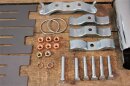 exhaust mounting kit R113 incl. chome end pcs.
