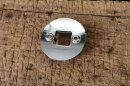 chrome rosette door lock