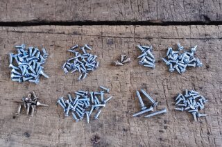 screw mounting set for chrome pieces W113 , 153 pcs.