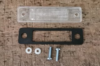 Kennzeichenleuchte Lichtscheibe + Dichtung 107 (Satz)