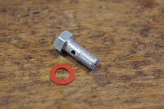 carburetor drain pipe screw + seal 190SL