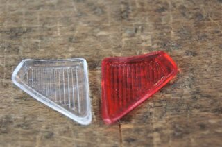 lense set red/clear RH blinker unit W110 190c/DC & W120/121