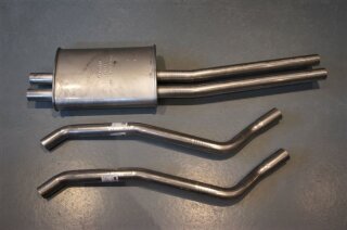middle muffler + pipes R113 NF ( 3-pcs. )