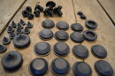 rubber grommets carrier & floors ( set )   , R113